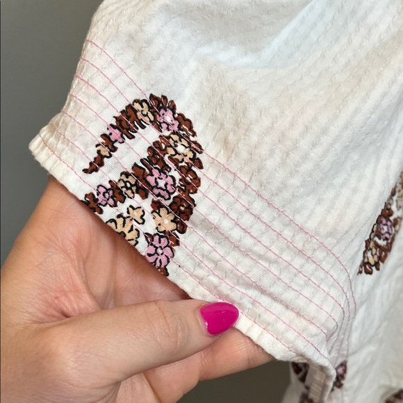 Knox Rose Paisley Flutter Sleeve Peasant Blouse - Size XXL - Picture 3 of 7